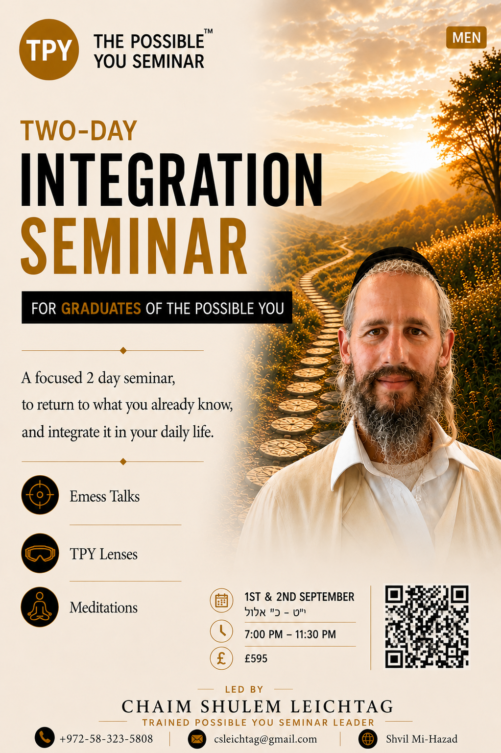 The Possible You Two-Day Integration Seminar flyer, London